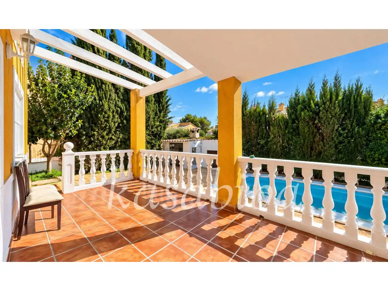 Terraza de Casa o chalet en venta en Chiva con Jardín privado, Terraza y Piscina