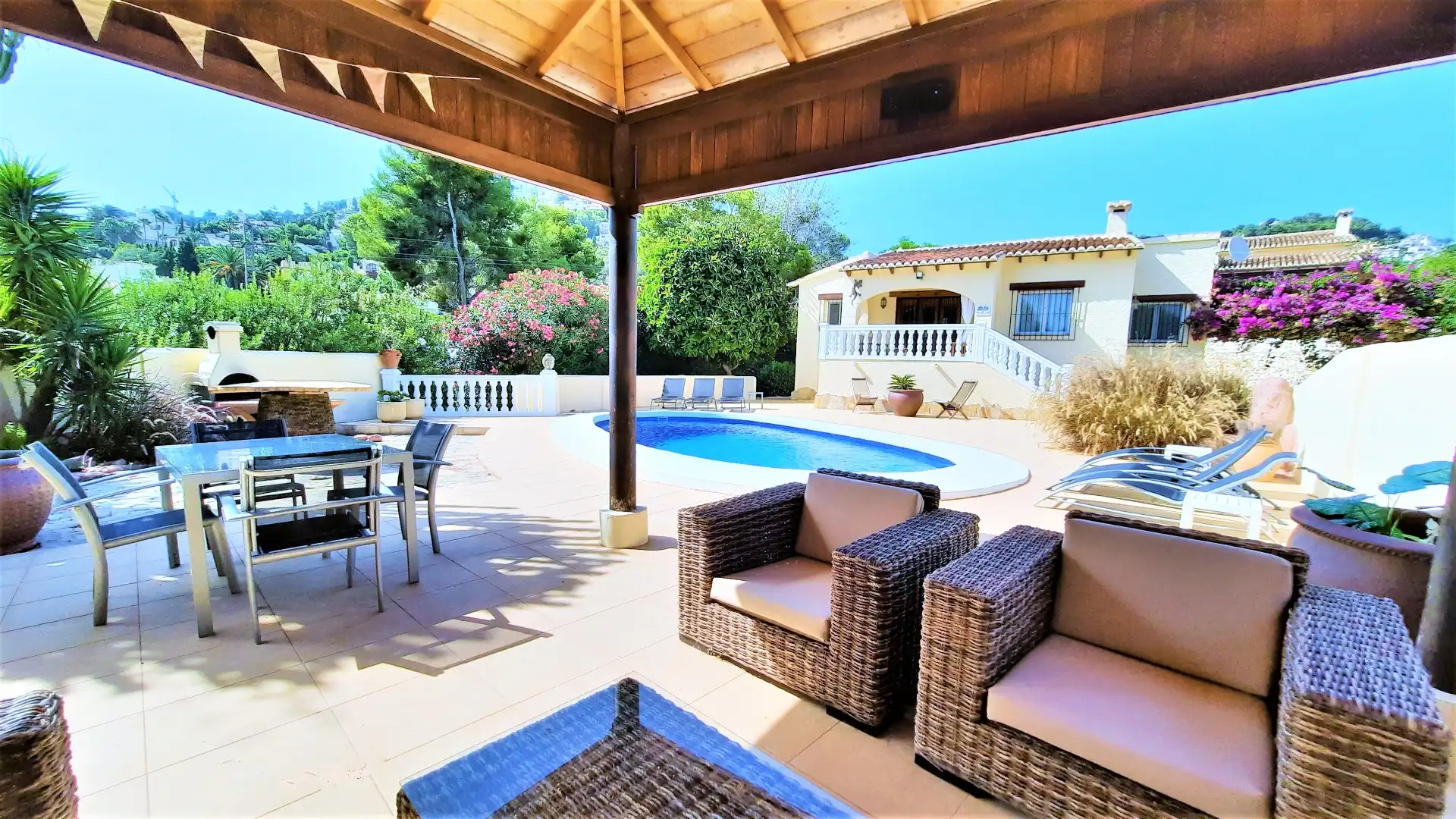Terrassa de Casa o xalet en venda en Benissa amb Aire condicionat, Calefacció i Jardí privat