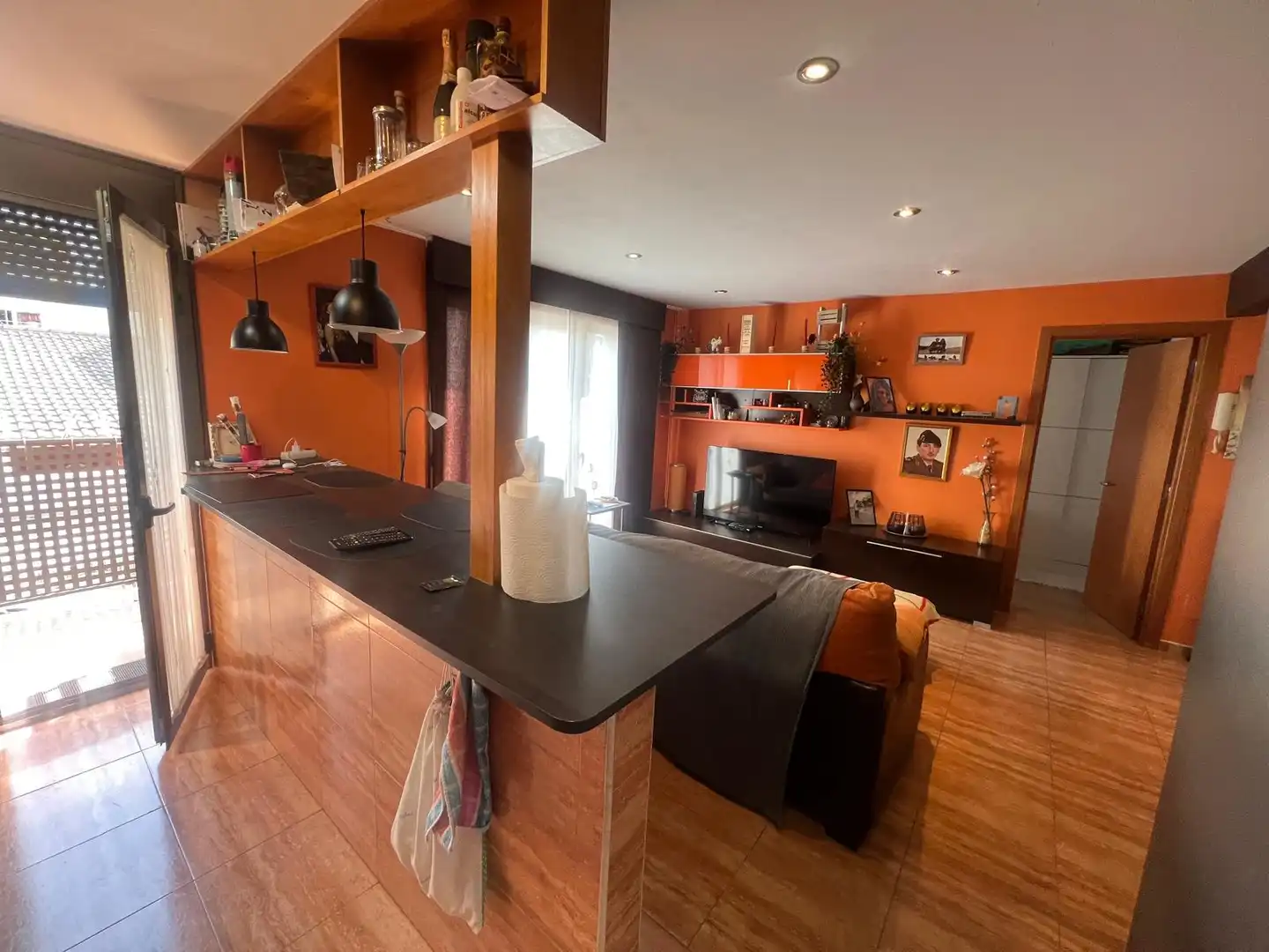 Wohnzimmer von Wohnung zum Verkauf in Vilanova del Camí mit Heizung