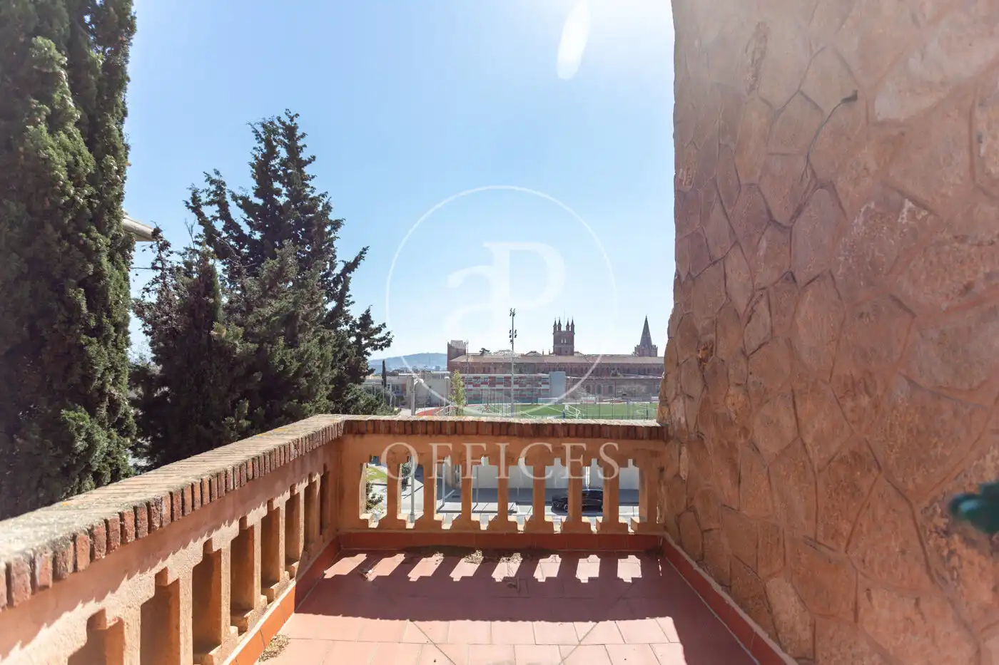 Terrasse von Büro zur Miete in Barcelona mit Heizung