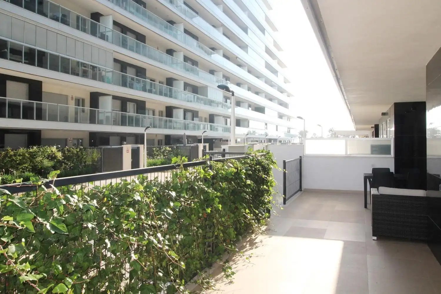 Terrasse von Wohnung zum Verkauf in Oropesa del Mar / Orpesa mit Klimaanlage, Privatgarten und Terrasse