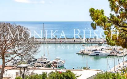 Vista exterior de Planta baixa de lloguer en Sitges amb Aire condicionat i Piscina