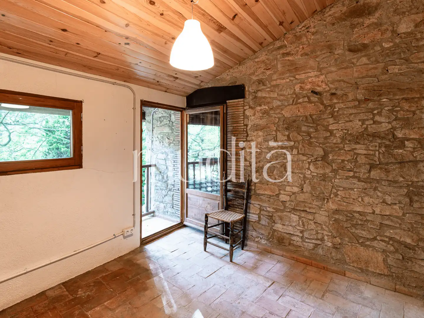 Sala d'estar de Finca rústica en venda en Tavertet amb Calefacció, Jardí privat i Terrassa