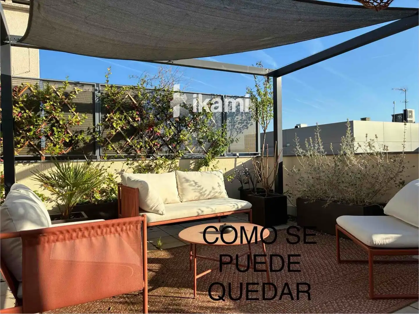 Terrasse von Dachboden zur Miete in Madrid mit Klimaanlage, Heizung und Terrasse