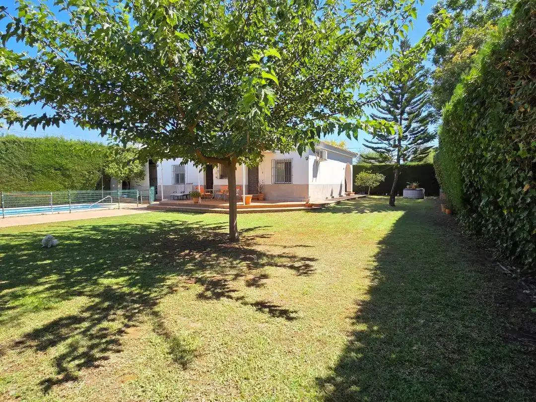 Jardí de Casa o xalet en venda en Espartinas amb Aire condicionat i Piscina