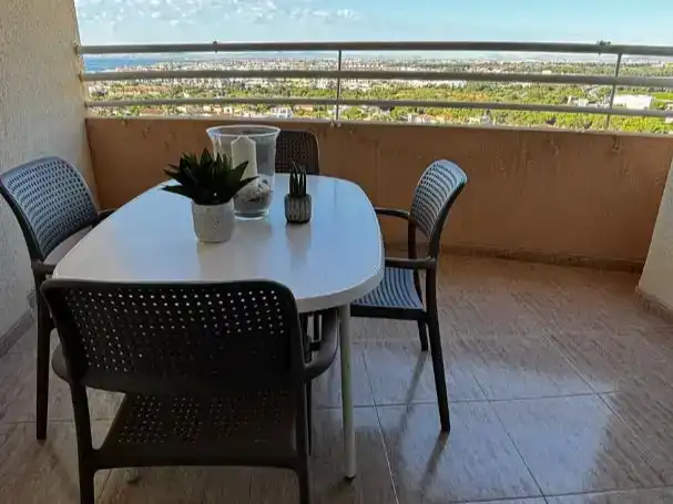 Terrasse von Wohnungen zum Verkauf in Orihuela mit Klimaanlage und Schwimmbad
