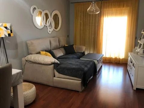 Sala d'estar de Pis de lloguer en Málaga Capital amb Aire condicionat, Terrassa i Moblat