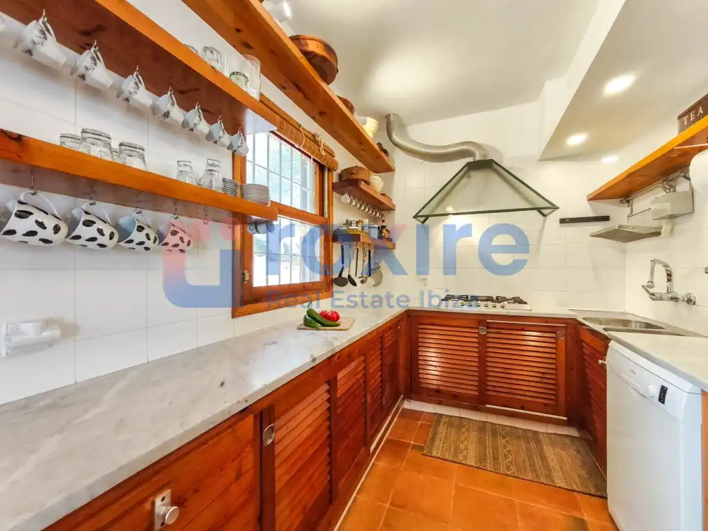 Kitchen of Houses for rent in Sant Josep de sa Talaia  with Air Conditioner, Private garden and Terrace