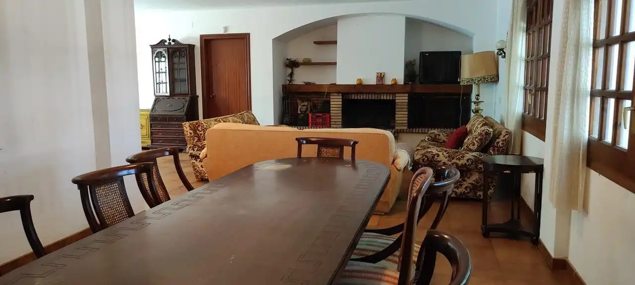 Menjador de Finca rústica en venda en Riudoms amb Calefacció, Jardí privat i Piscina
