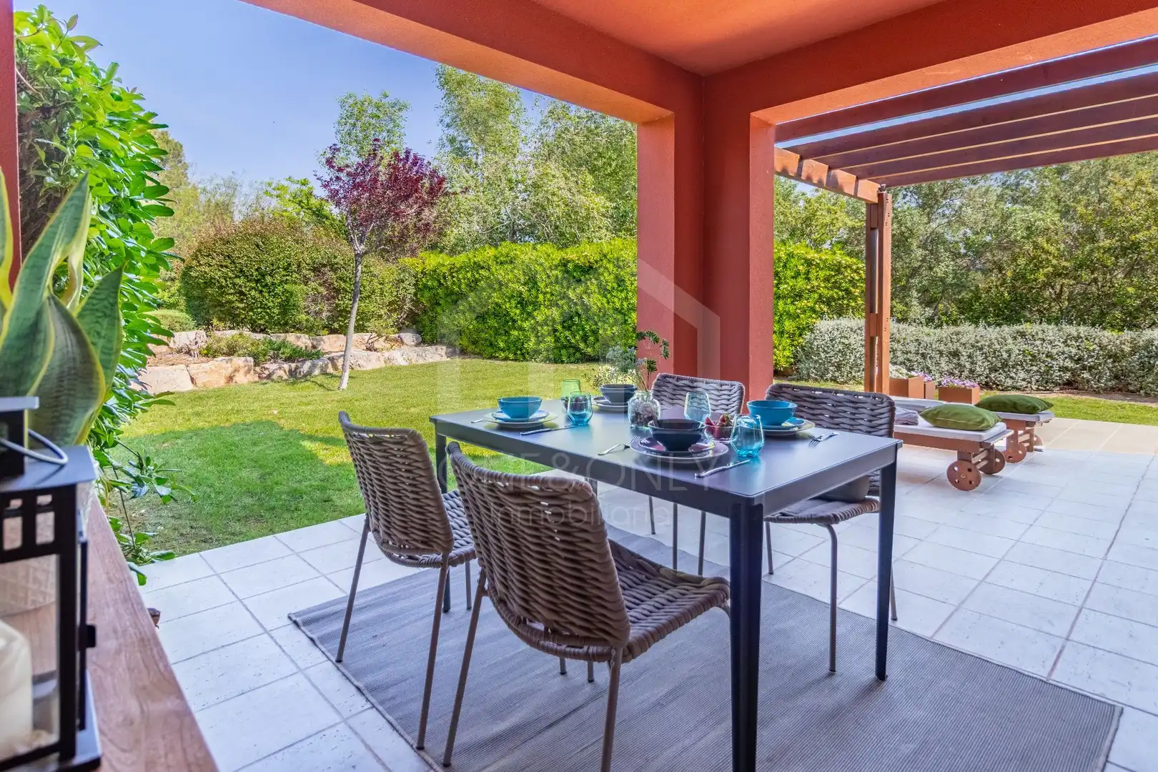 Terrasse von Haus oder Chalet zur Miete in Mont-roig del Camp mit Klimaanlage, Heizung und Privatgarten