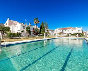 Swimming pool of Single-family semi-detached for sale in Marbella  with Air Conditioner, Terrace and Swimming Pool