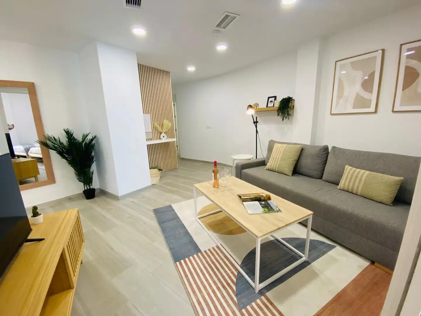 Sala de estar de Piso de alquiler en Málaga con Aire acondicionado, Calefacción y Amueblado