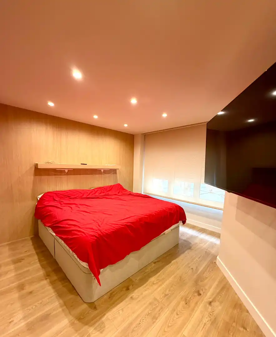 Bedroom of Flat for rent in Gijón   with Heating and Furnished