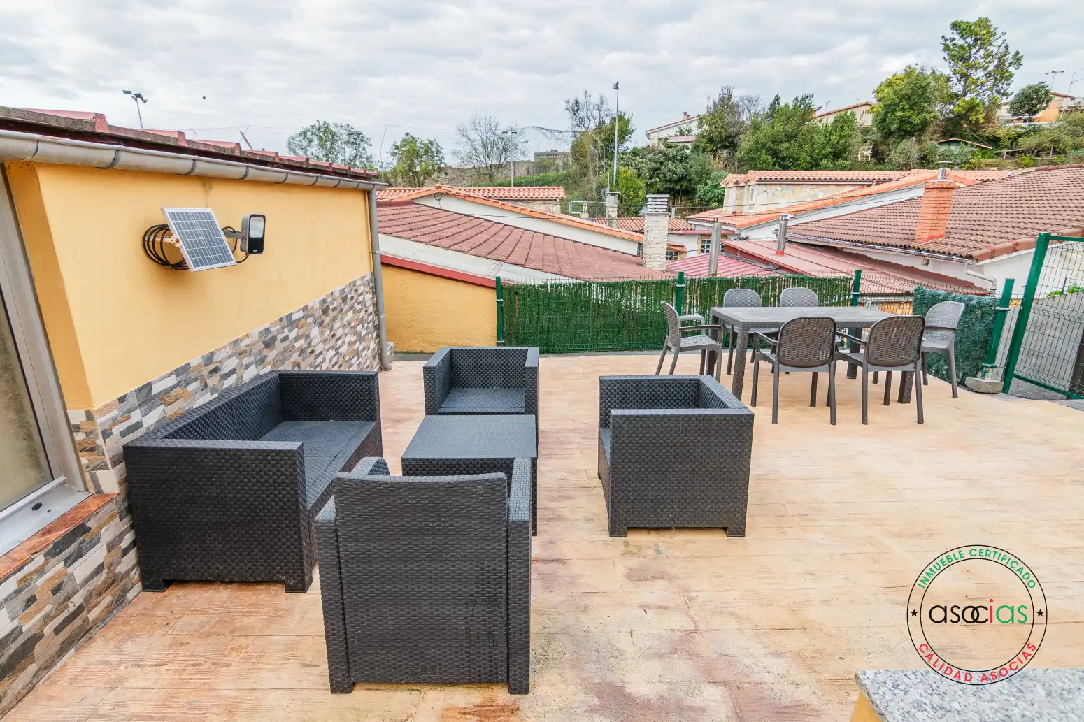 Terraza de Casa adosada en venta en Gijón  con Calefacción, Jardín privado y Parquet