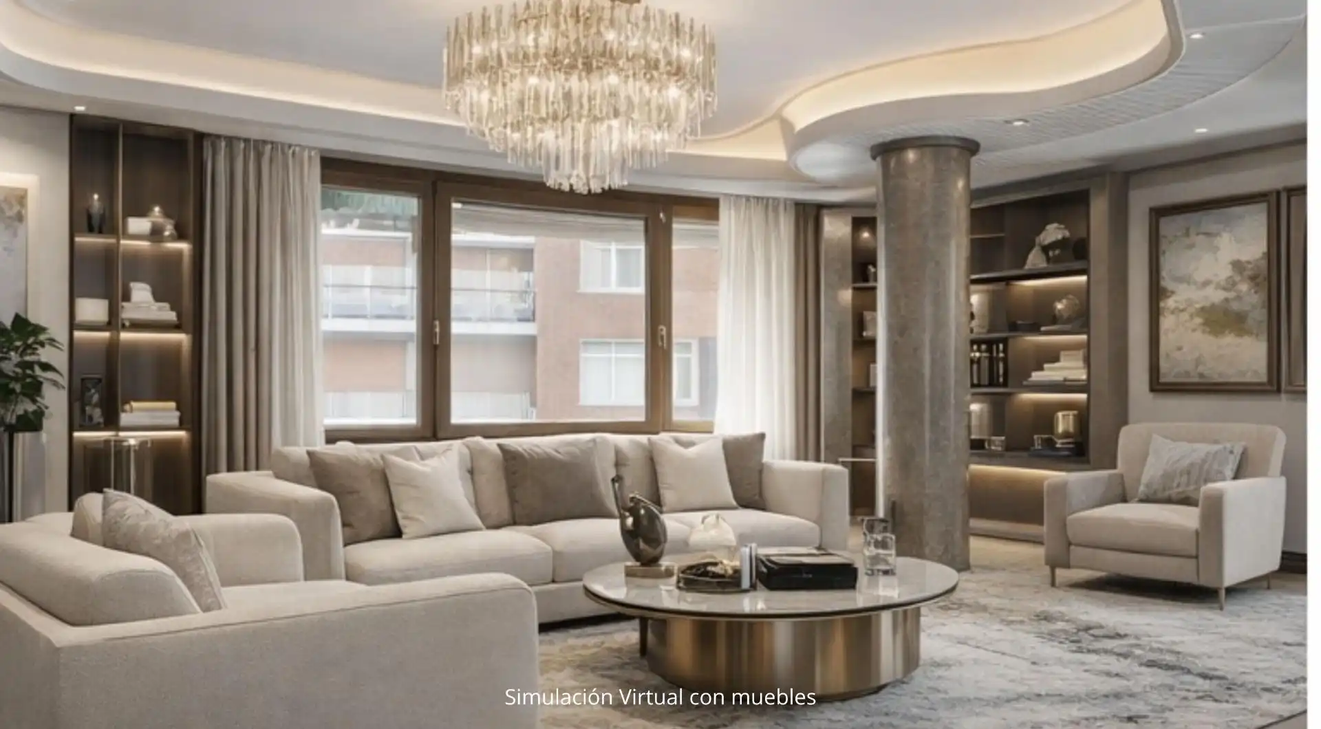 Living room of Flat for sale in Bilbao   with Heating, Terrace and Balcony