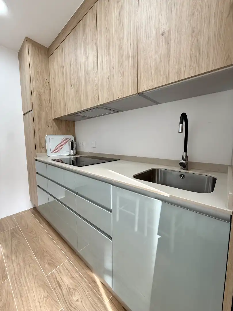 Kitchen of Flat for sale in Madrid  with Heating, Terrace and Storage room
