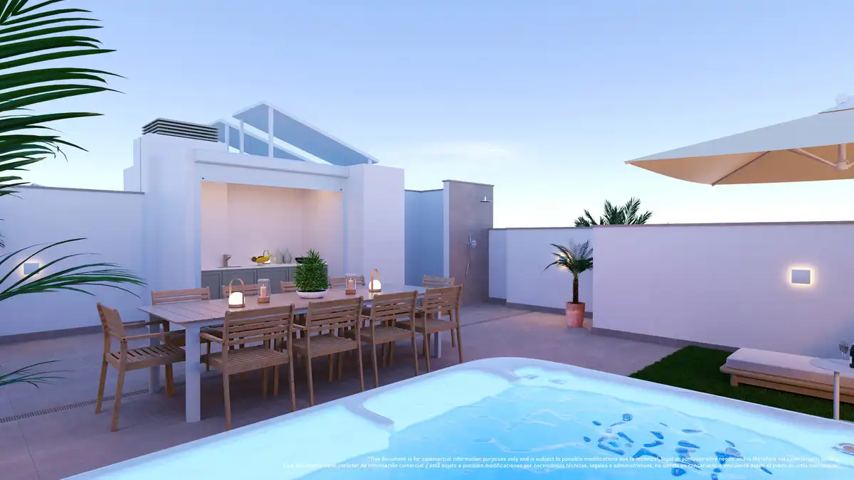 Terrassa de Apartament en venda en Pilar de la Horadada
