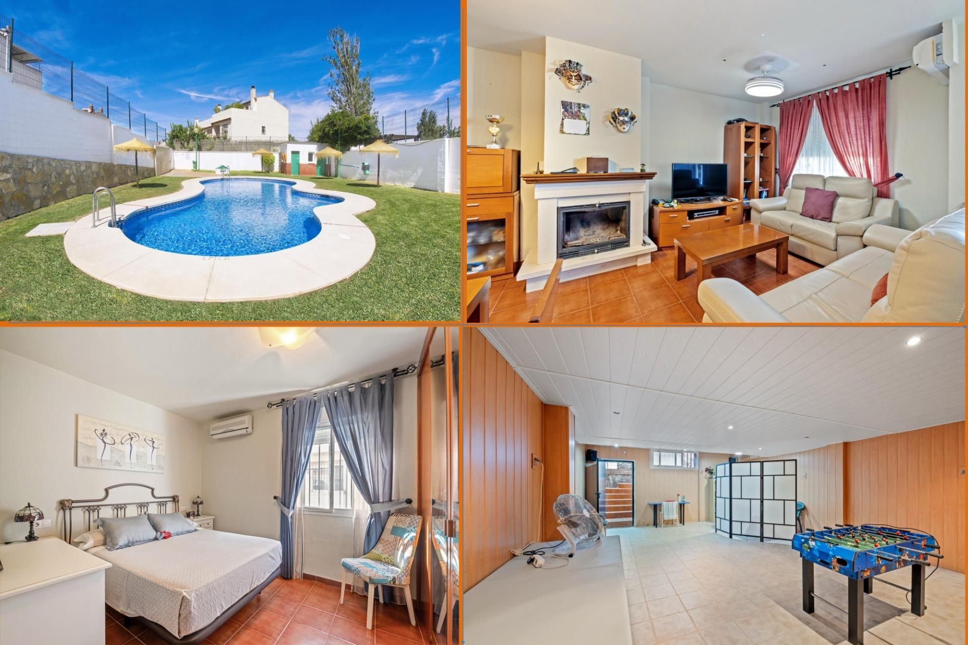 Jardín de Casa adosada en venta en Cártama con Aire acondicionado y Piscina comunitaria