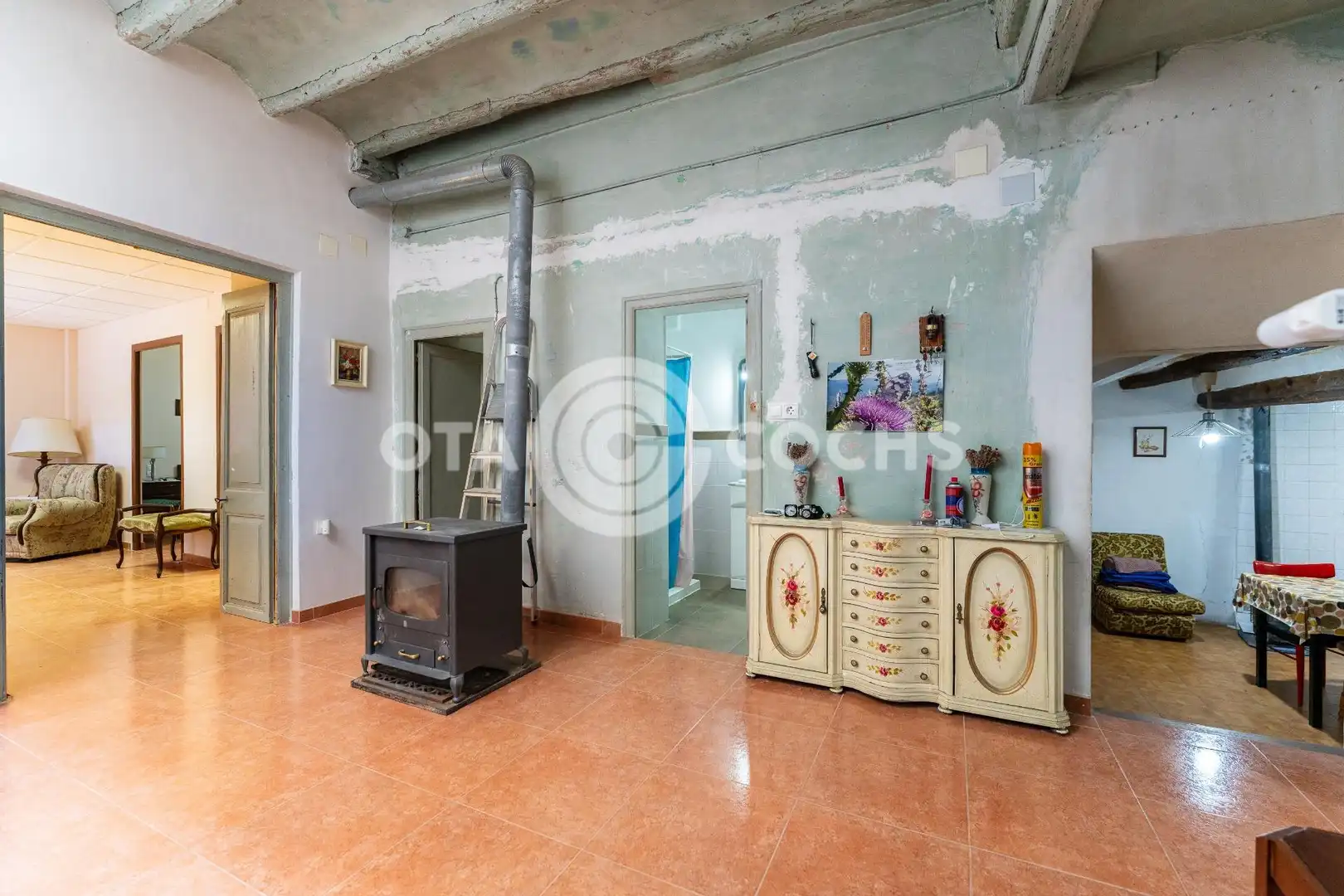 Sala de estar de Casa adosada en venta en Cabacés