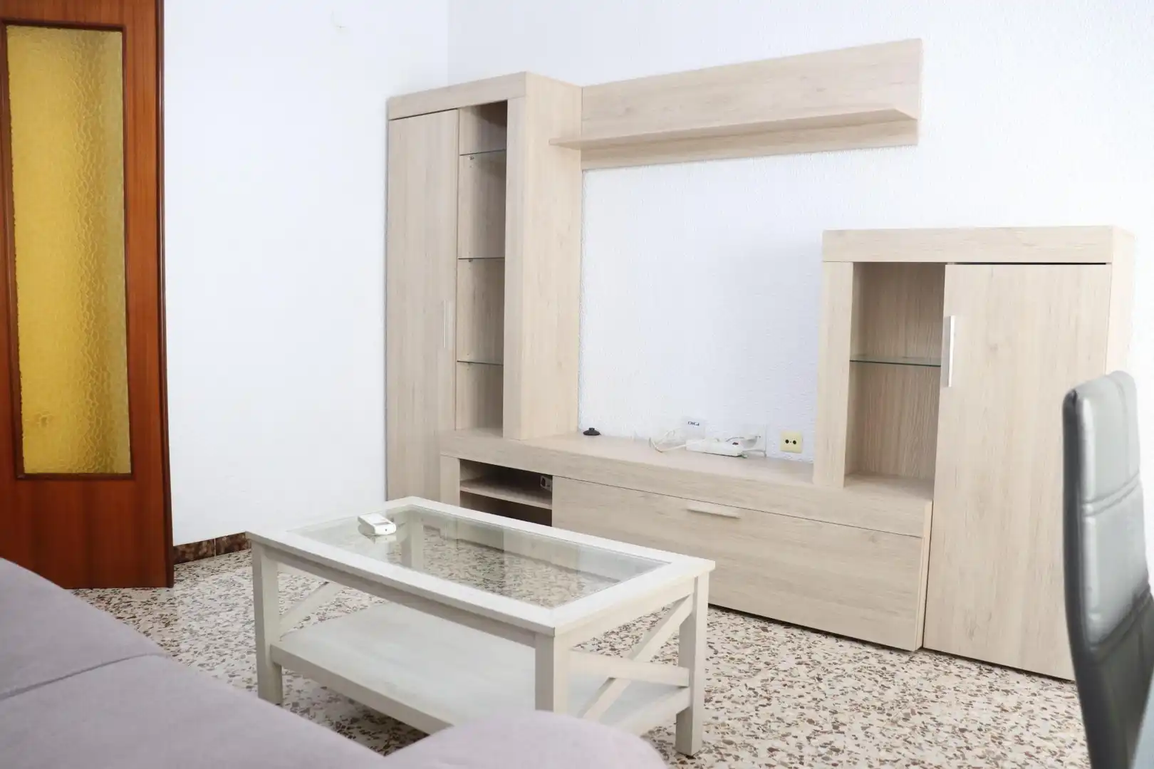 Sala de estar de Piso de alquiler en Elche / Elx con Aire acondicionado, Amueblado y Balcón