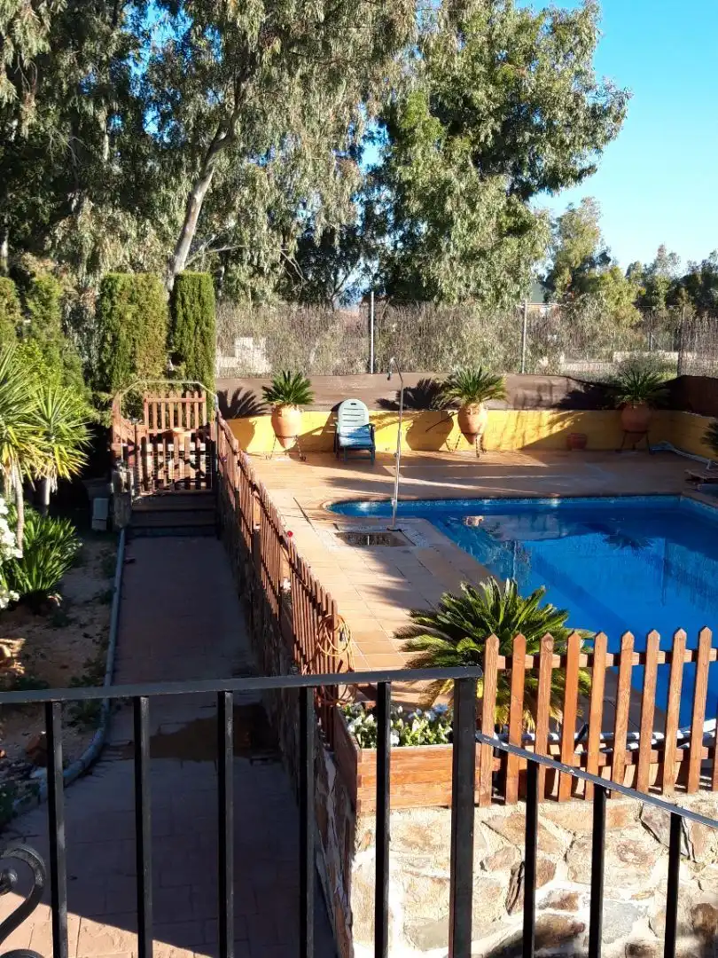Piscina de Casa o xalet en venda en Linares amb Aire condicionat, Calefacció i Jardí privat