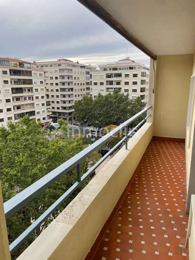 Balcony of Flat for rent in Salamanca  with Heating and Furnished