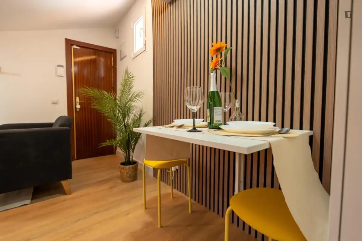 Esszimmer von Wohnung zur Miete in Madrid mit Klimaanlage, Möbliert und Waschmaschine