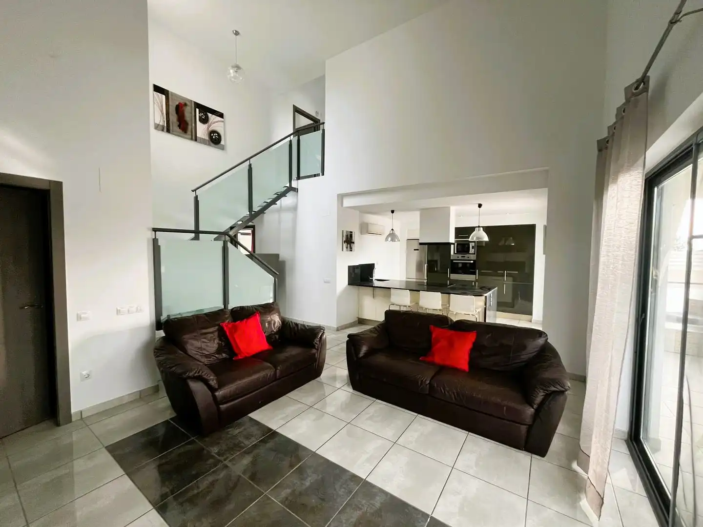 Sala de estar de Casa o chalet en venta en L'Ametlla de Mar  con Aire acondicionado, Jardín privado y Terraza