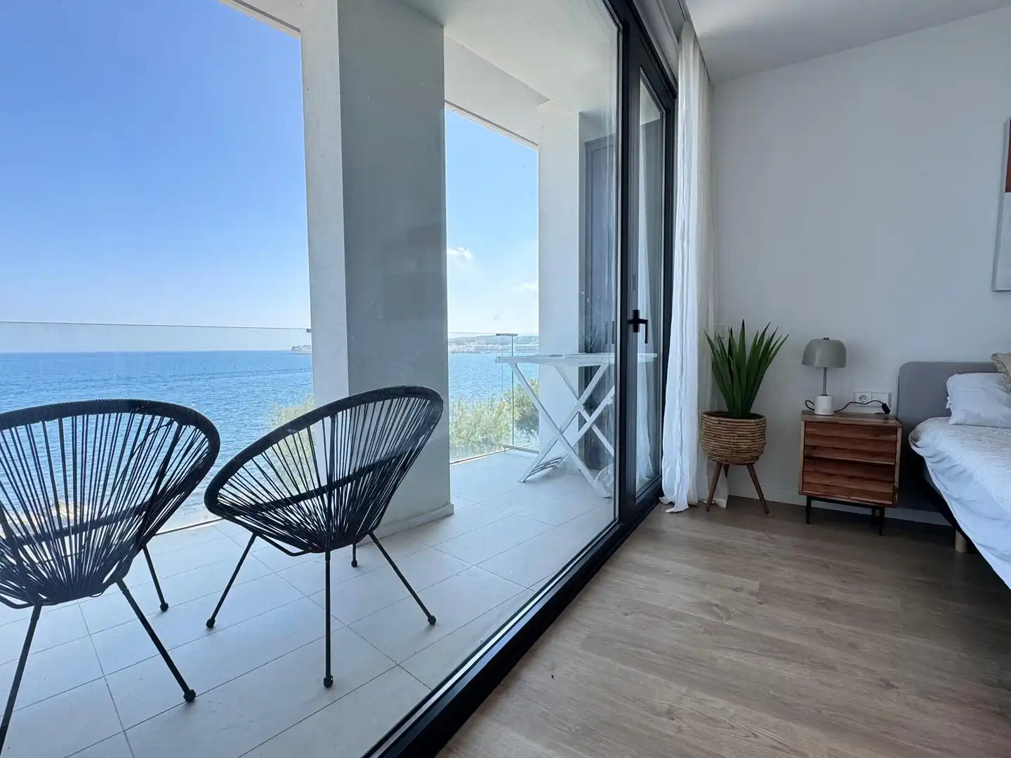 Schlafzimmer von Wohnung zum Verkauf in L'Escala mit Klimaanlage, Heizung und Terrasse