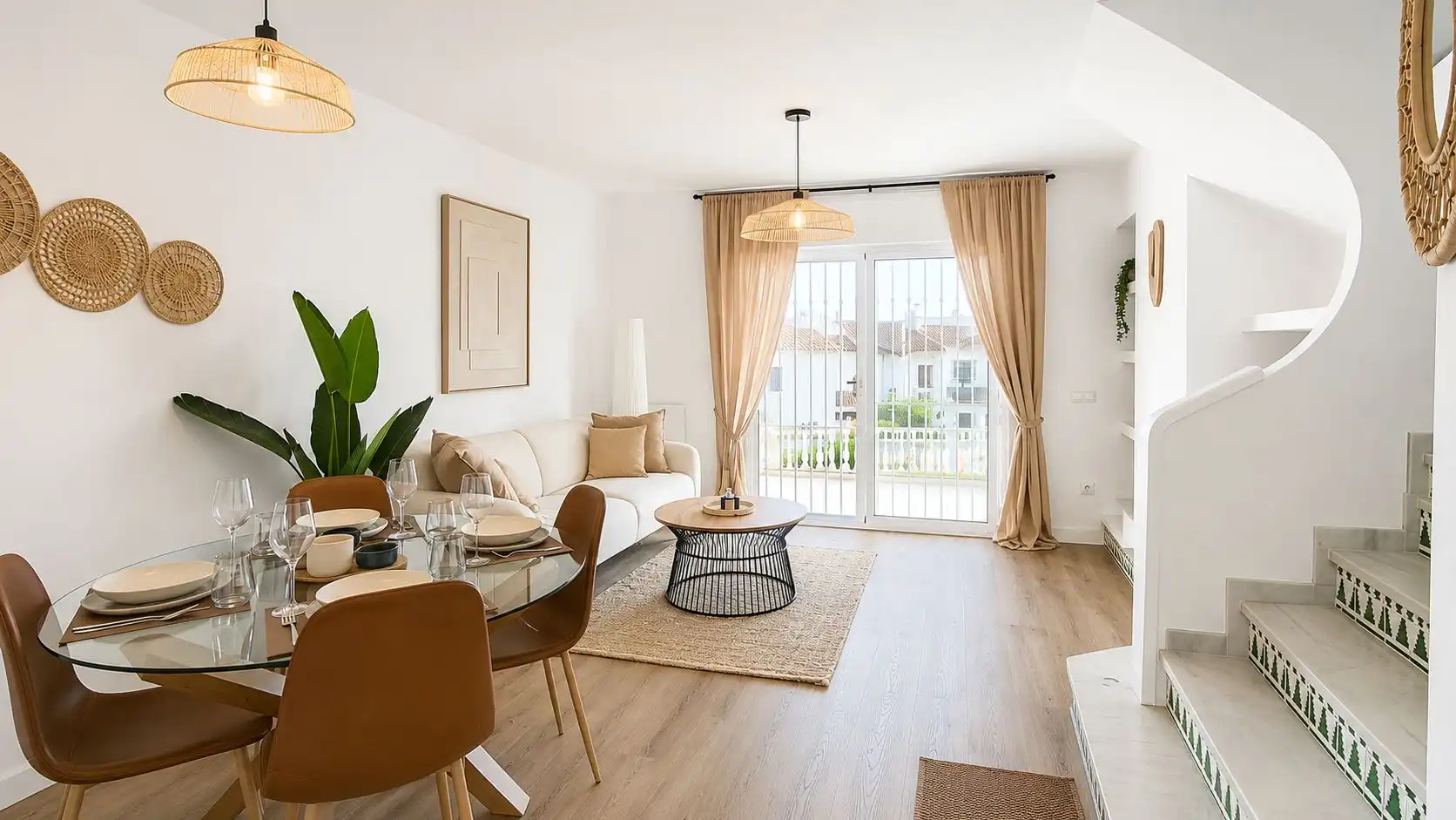 Living room of Detached homes for sale in Mijas  with Air Conditioner, Private garden and Terrace
