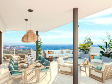 Appartement compact avec piscine à vendre à Casares pueblo