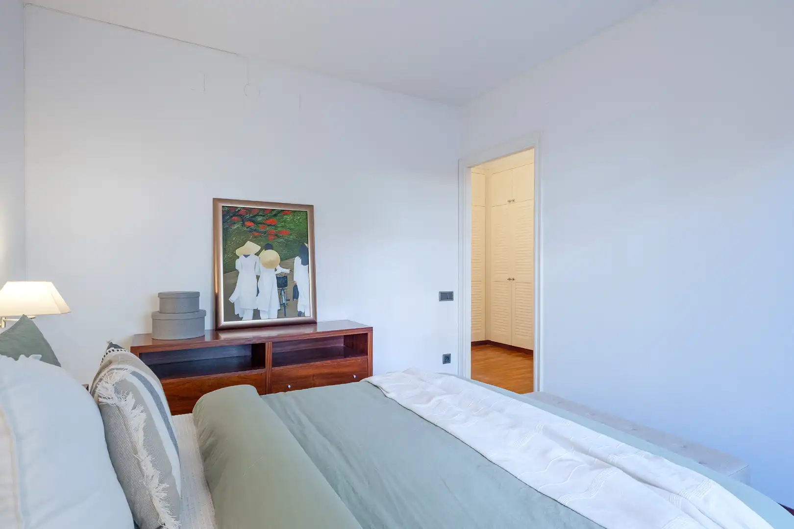 Bedroom of Flat for rent in Sant Andreu de Llavaneres  with Air Conditioner, Heating and Private garden