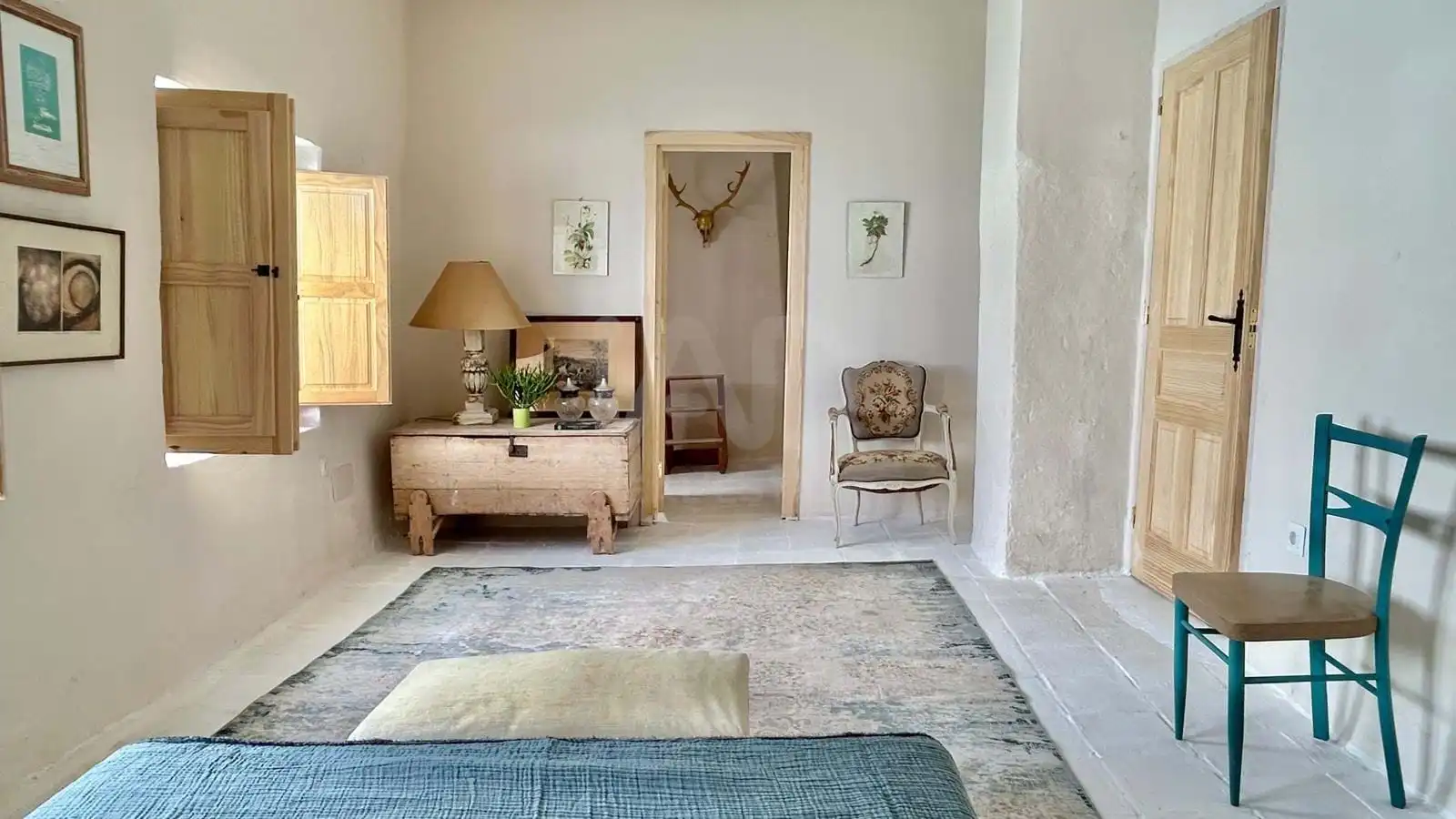 Sala de estar de Casa o chalet en venta en Serrato con Terraza y Piscina