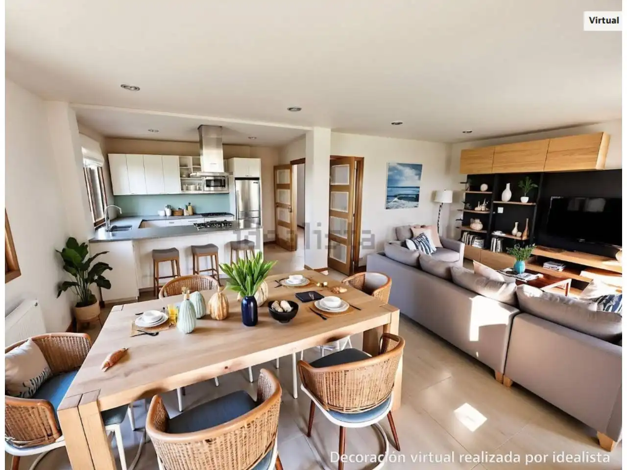 Sala de estar de Casa adosada en venta en Moaña con Calefacción, Jardín privado y Terraza