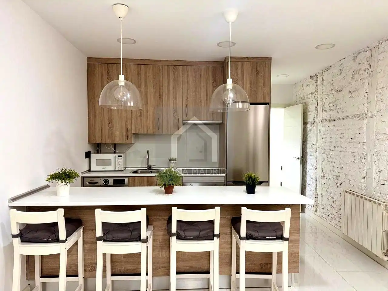 Cocina de Piso de alquiler en Madrid con Aire acondicionado y Amueblado