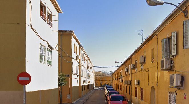 Exterior view of Planta baja for sale in  Madrid Capital