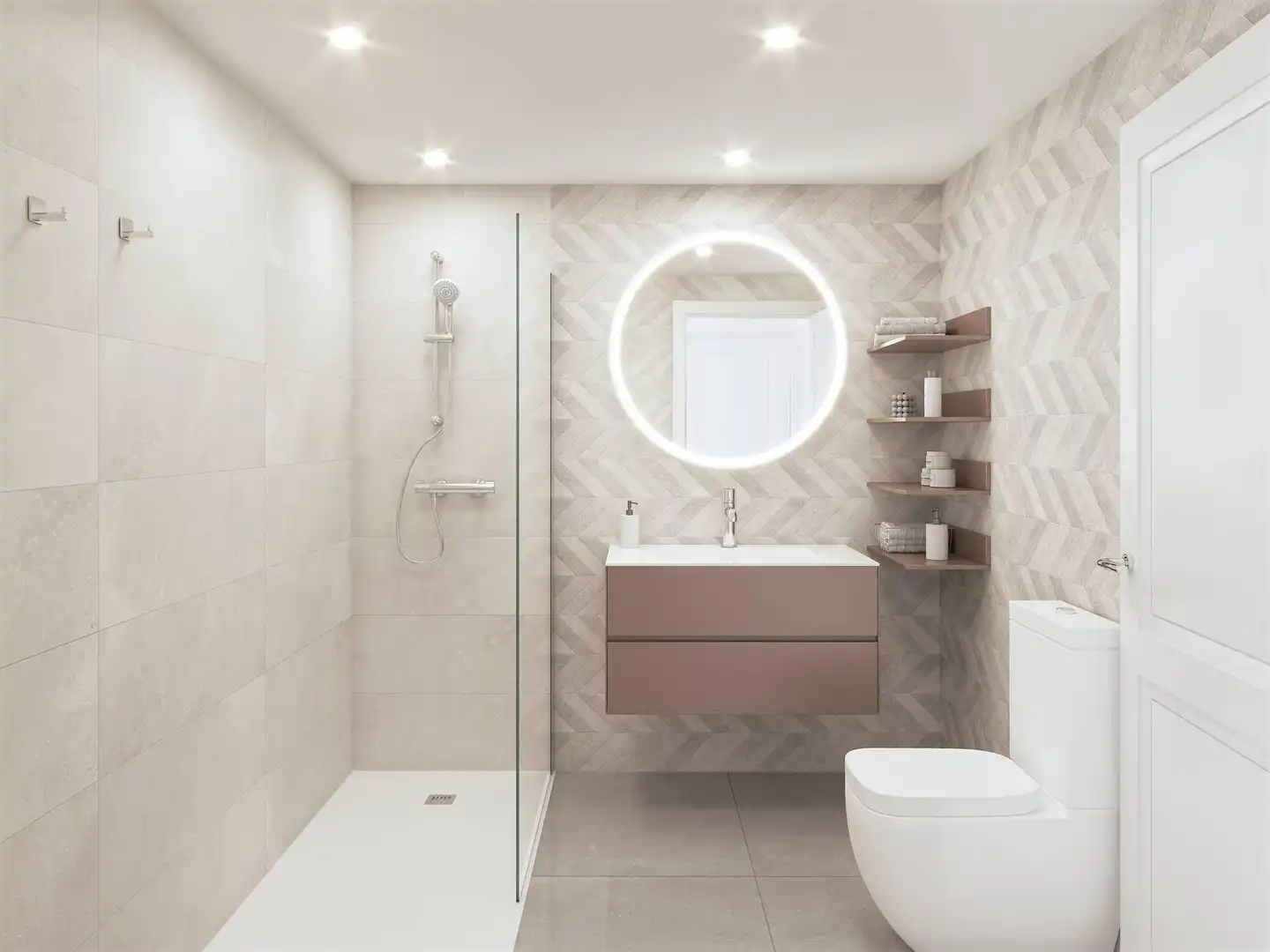 Bany de Apartament en venda en Mijas amb Aire condicionat, Terrassa i Traster