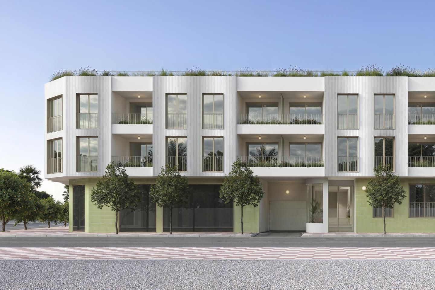 Exterior view of Flat for sale in Jacarilla  with Terrace, Swimming Pool and Community pool