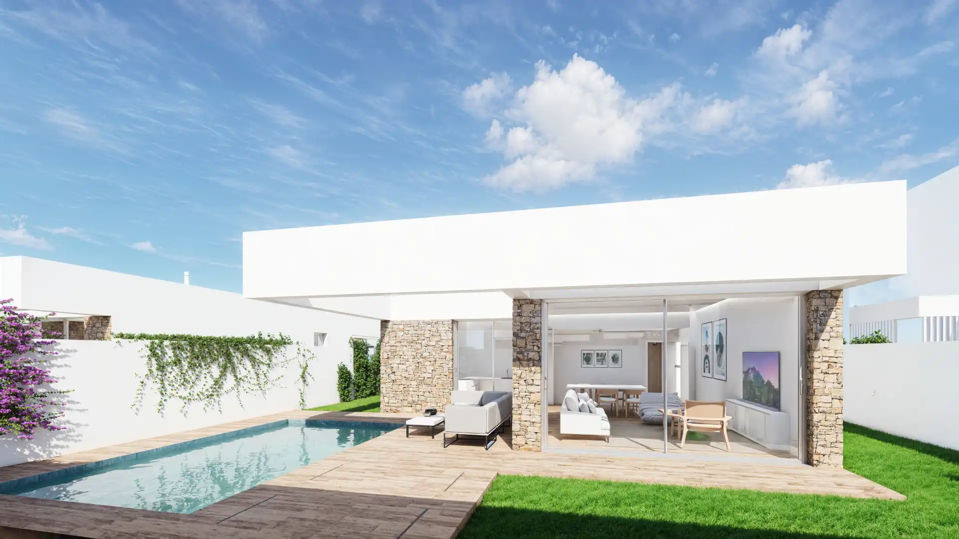 Chalet de obra nueva con jardín en venta en Camino del Rincón, imagen 4