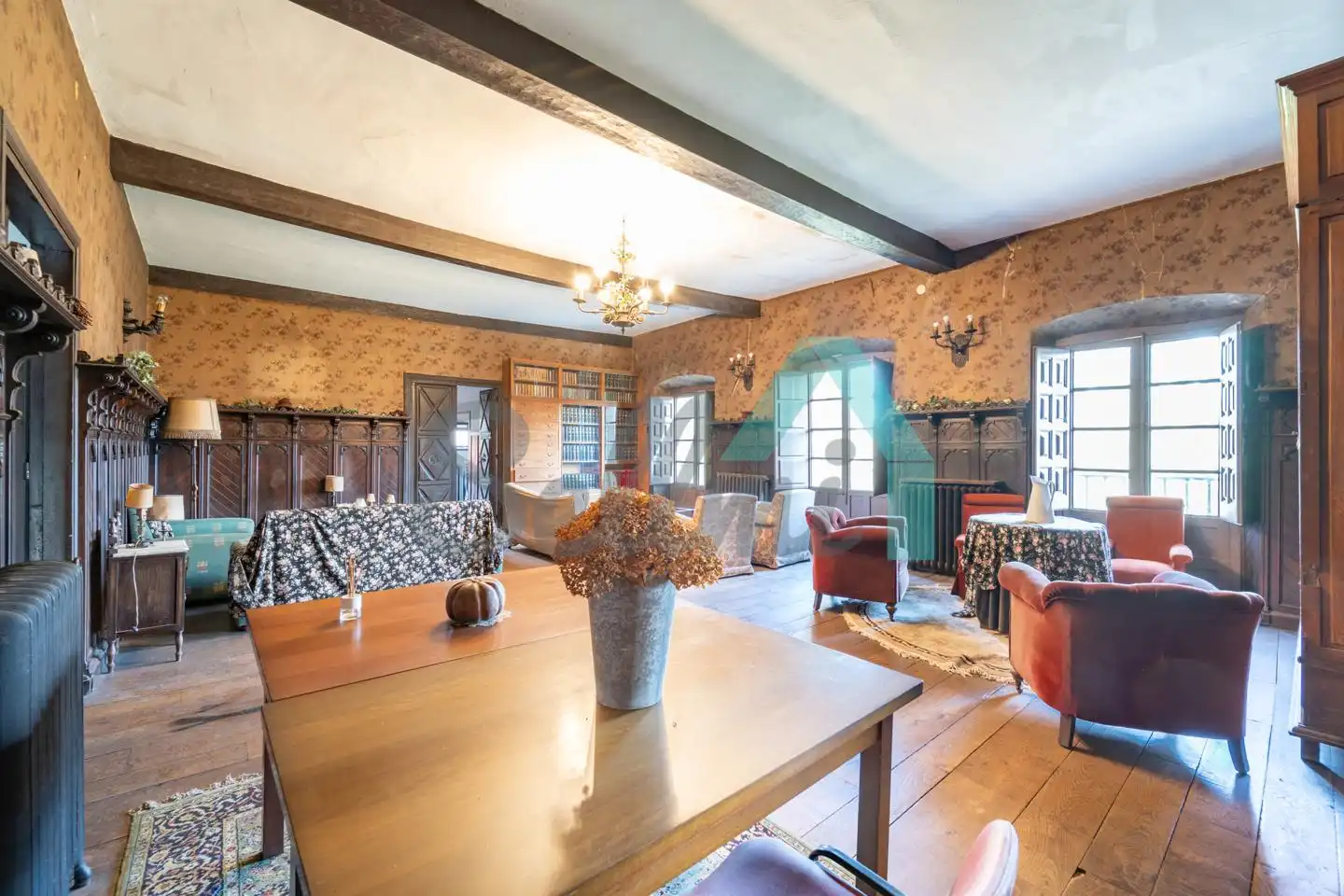 Comedor de Casa o chalet en venta en Oviedo  con Jardín privado y Balcón