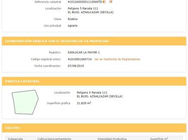 Terreno rústico en venta en Aznalcázar