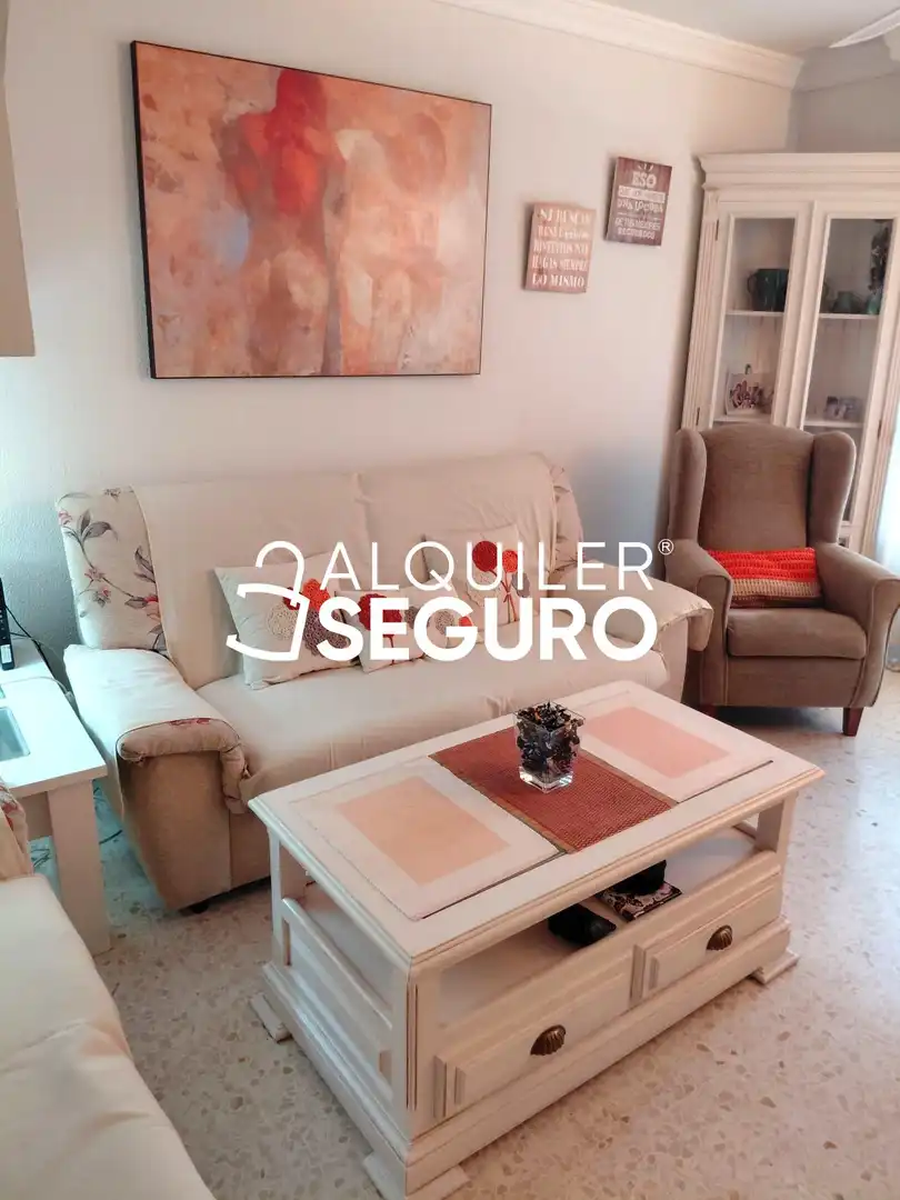 Wohnzimmer von Haus oder Chalet zur Miete in Chiclana de la Frontera mit Terrasse, Abstellraum und Möbliert