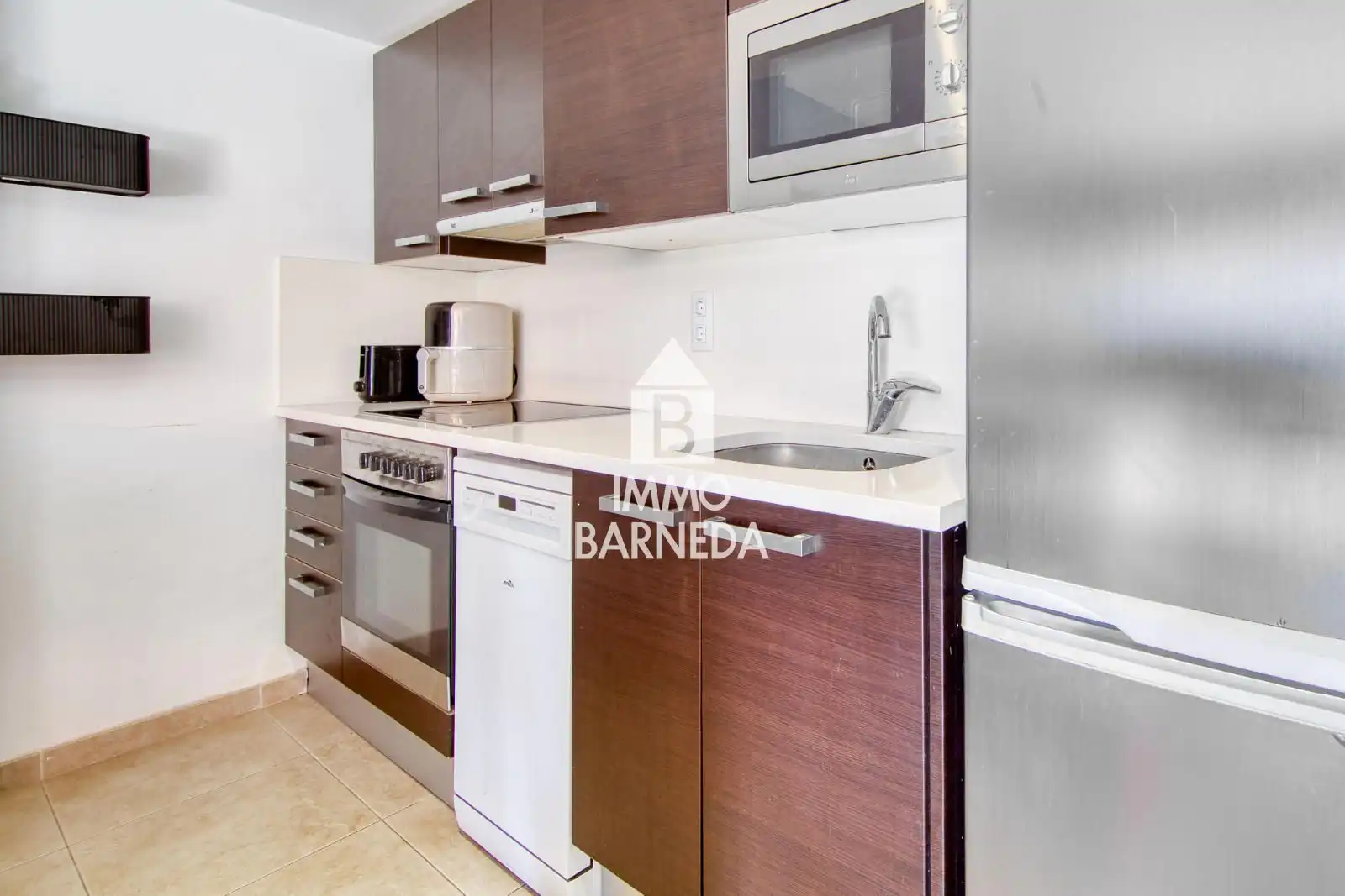 Kitchen of Flat for sale in Roses  with Air Conditioner, Heating and Terrace