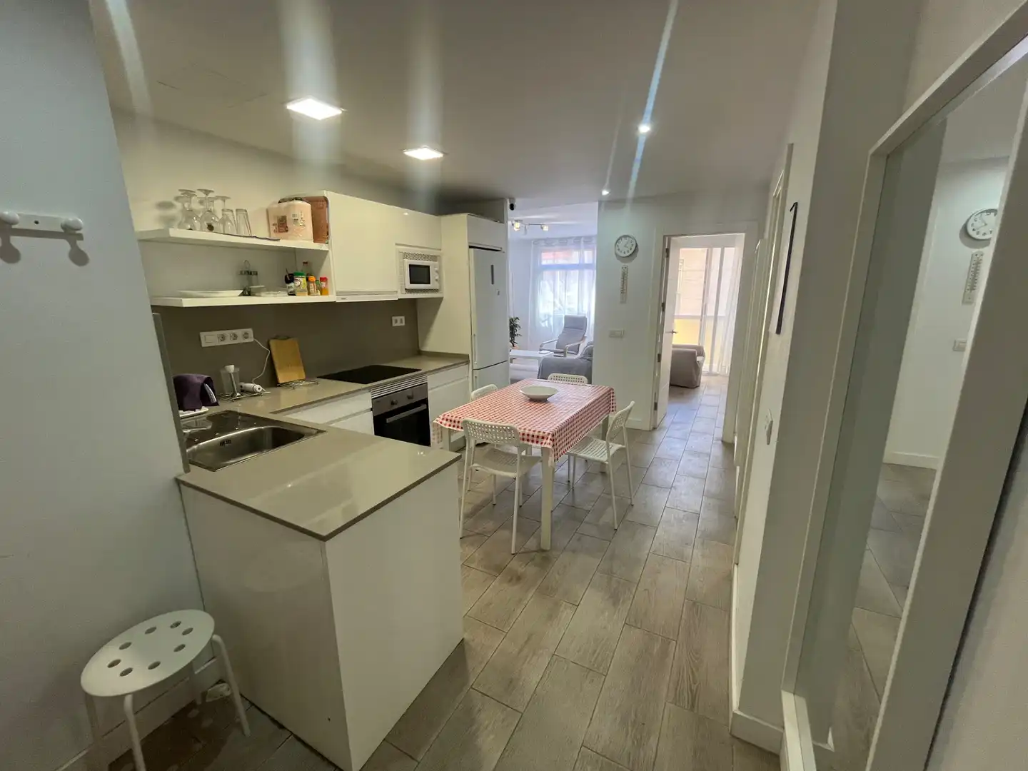 Cocina de Piso de alquiler en Las Palmas de Gran Canaria con Amueblado, Horno y Lavadora