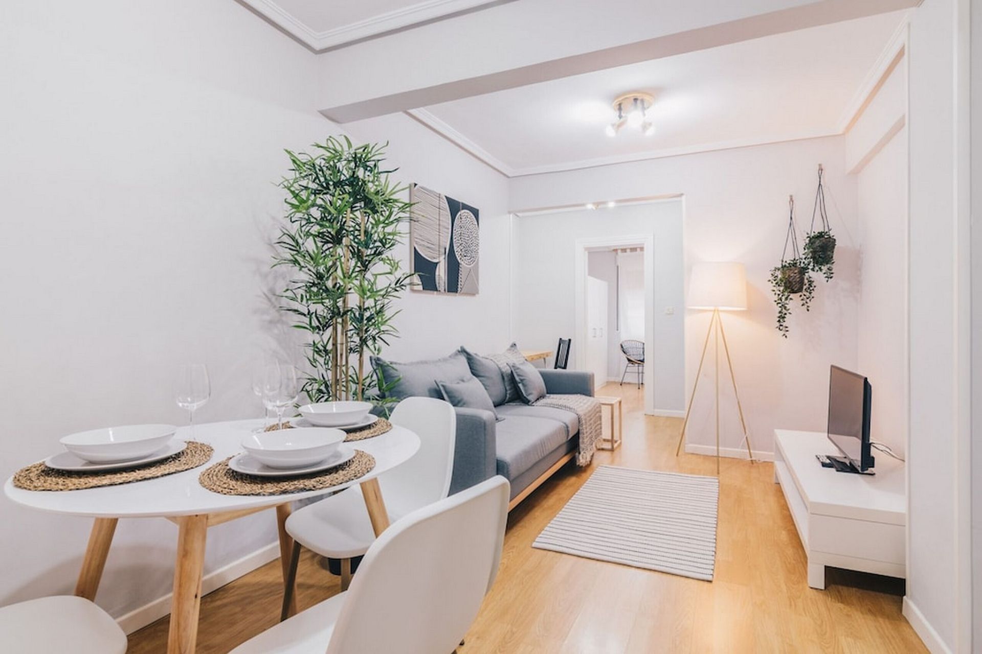 Living room of Flat to rent in Vilallonga del Camp  with Air Conditioner, Furnished and TV