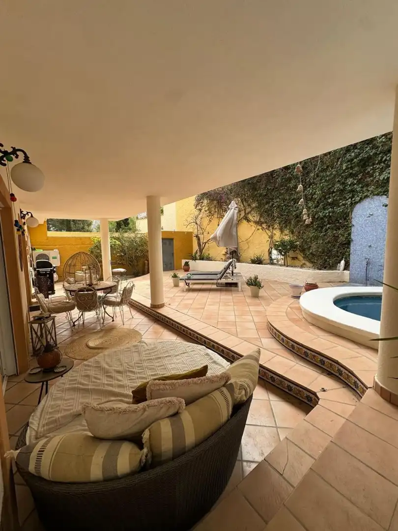 Terrassa de Casa o xalet en venda en L'Alfàs del Pi amb Aire condicionat, Jardí privat i Terrassa