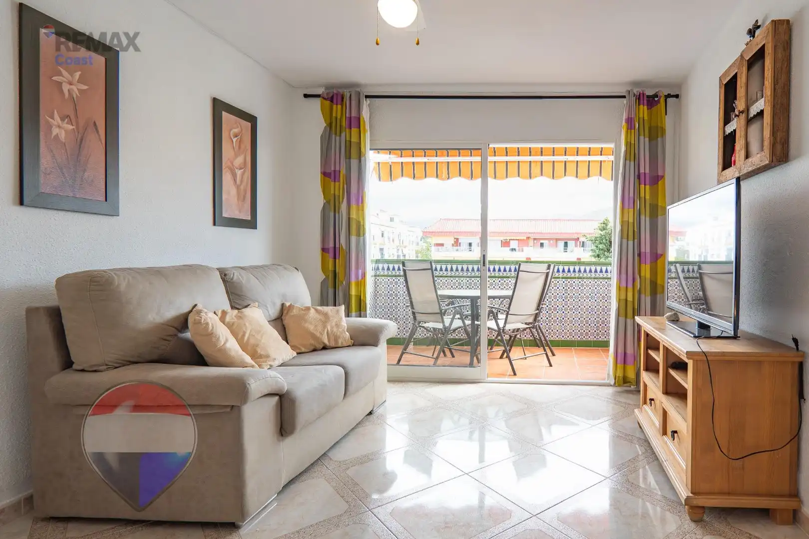 Sala de estar de Apartamento de alquiler en Rincón de la Victoria con Aire acondicionado, Calefacción y Amueblado