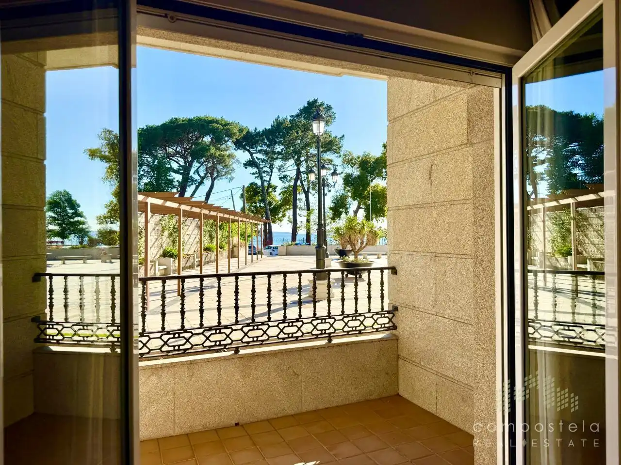 Terrasse von Wohnung zur Miete in Vilagarcía de Arousa mit Heizung, Parkett und Terrasse