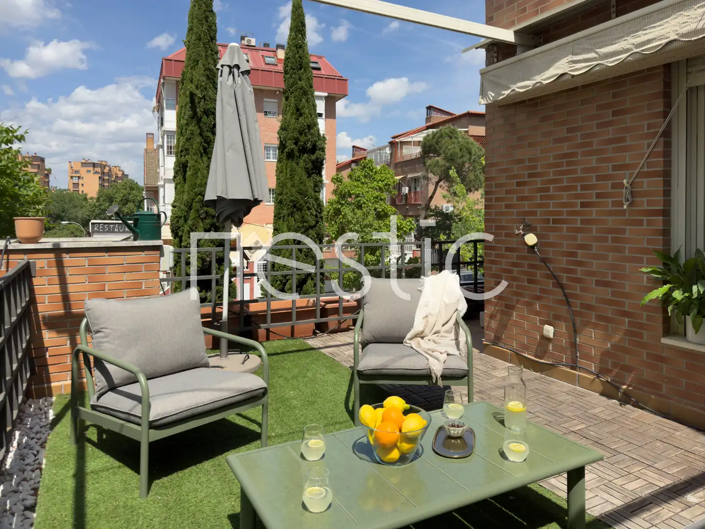 Terraza de Apartamento de alquiler en Madrid con Aire acondicionado, Calefacción y Terraza