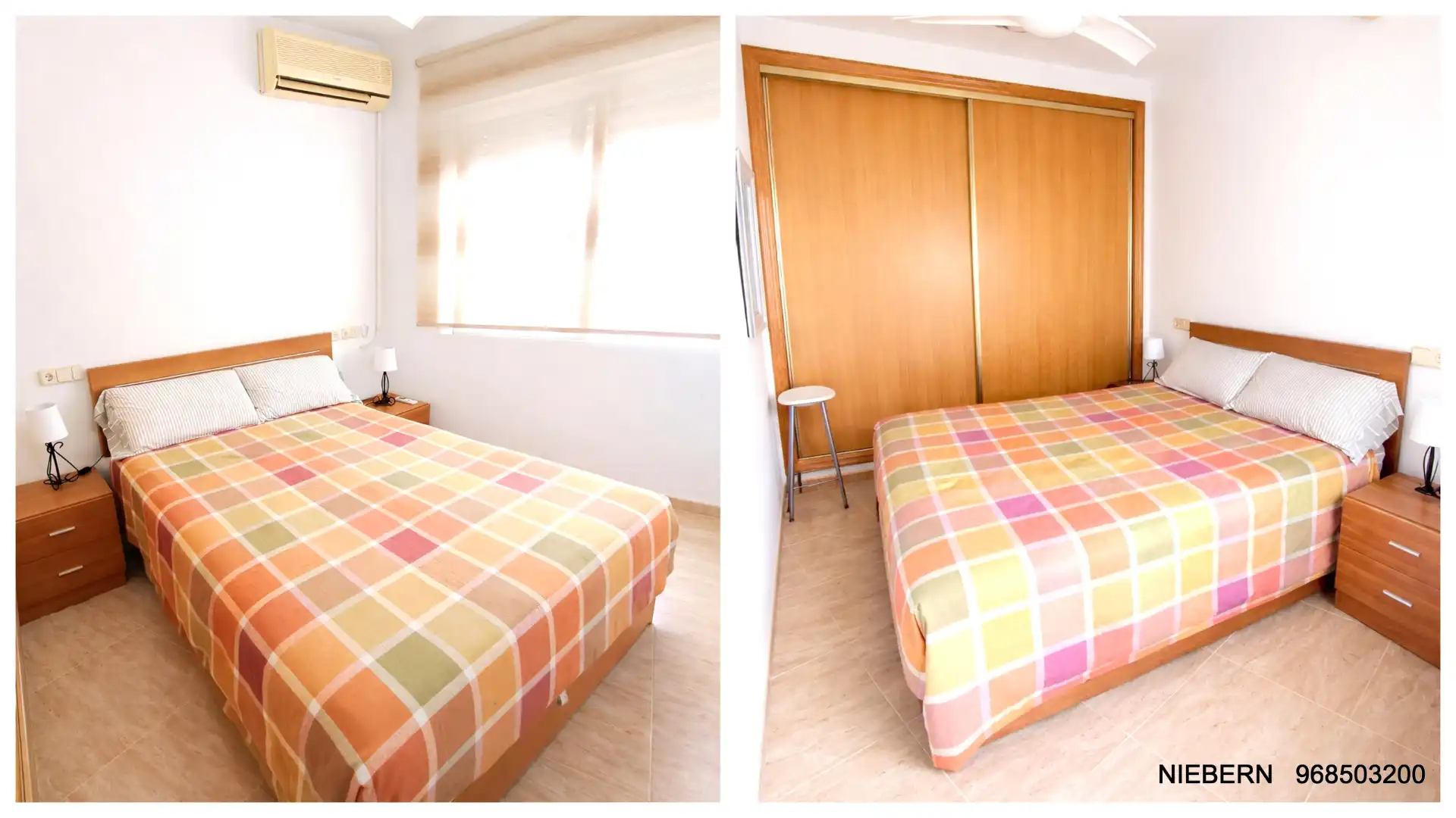Schlafzimmer von Einfamilien-Reihenhaus zur Miete in La Unión mit Klimaanlage, Terrasse und Möbliert